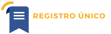 Registro Único Tributario logo: blue bookmark icon with "Registro Único Tributario" text.